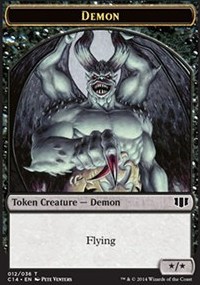 Demon (x/x) // Zombie (Black) Double-sided Token Demon (x/x) // Zombie (Black) Double-sided Token